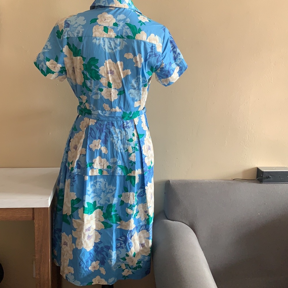 Donna Morgan Floral Flared Shirt Dress
